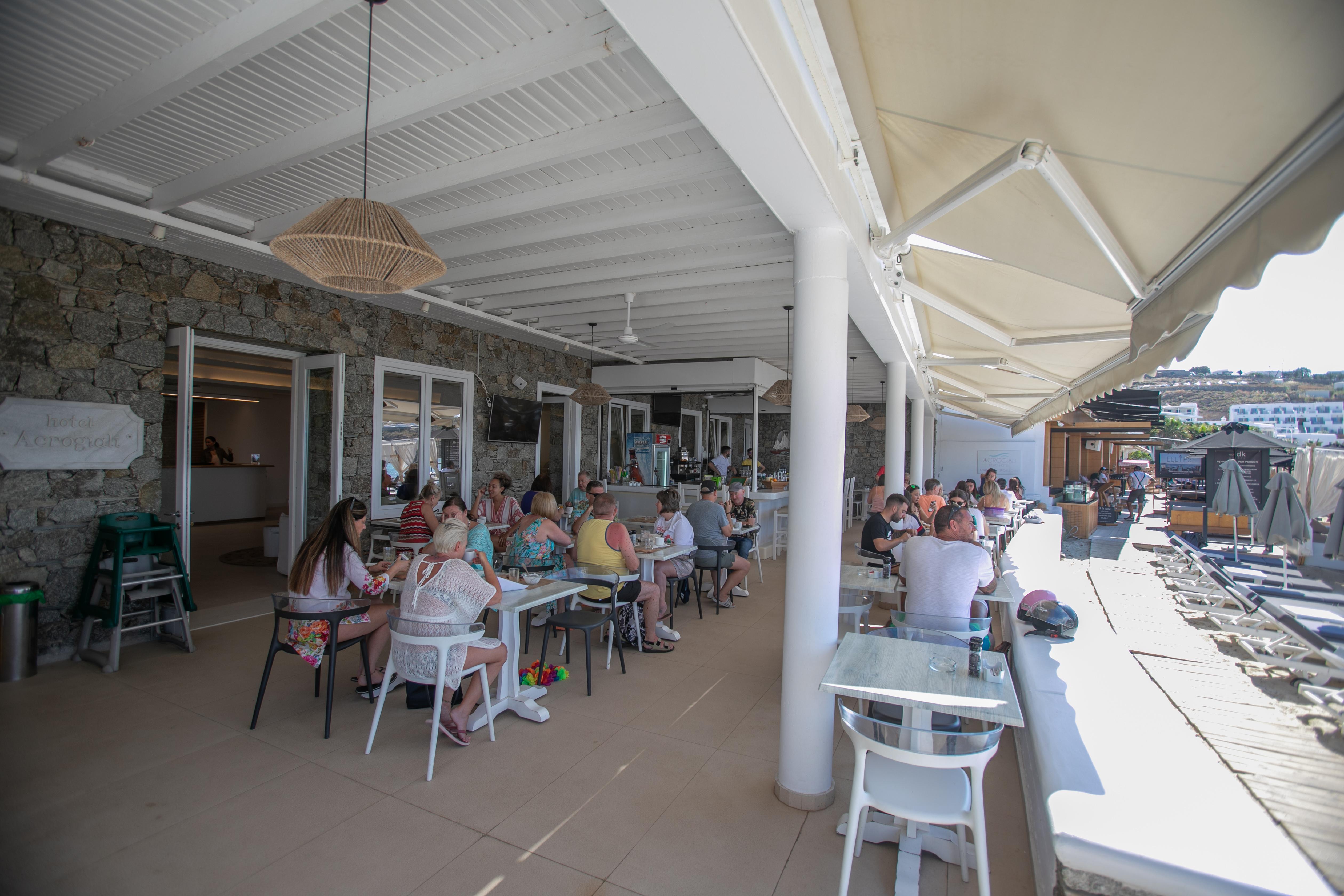 Acrogiali Beachfront Hotel Mykonos Platis Gialos Exterior foto