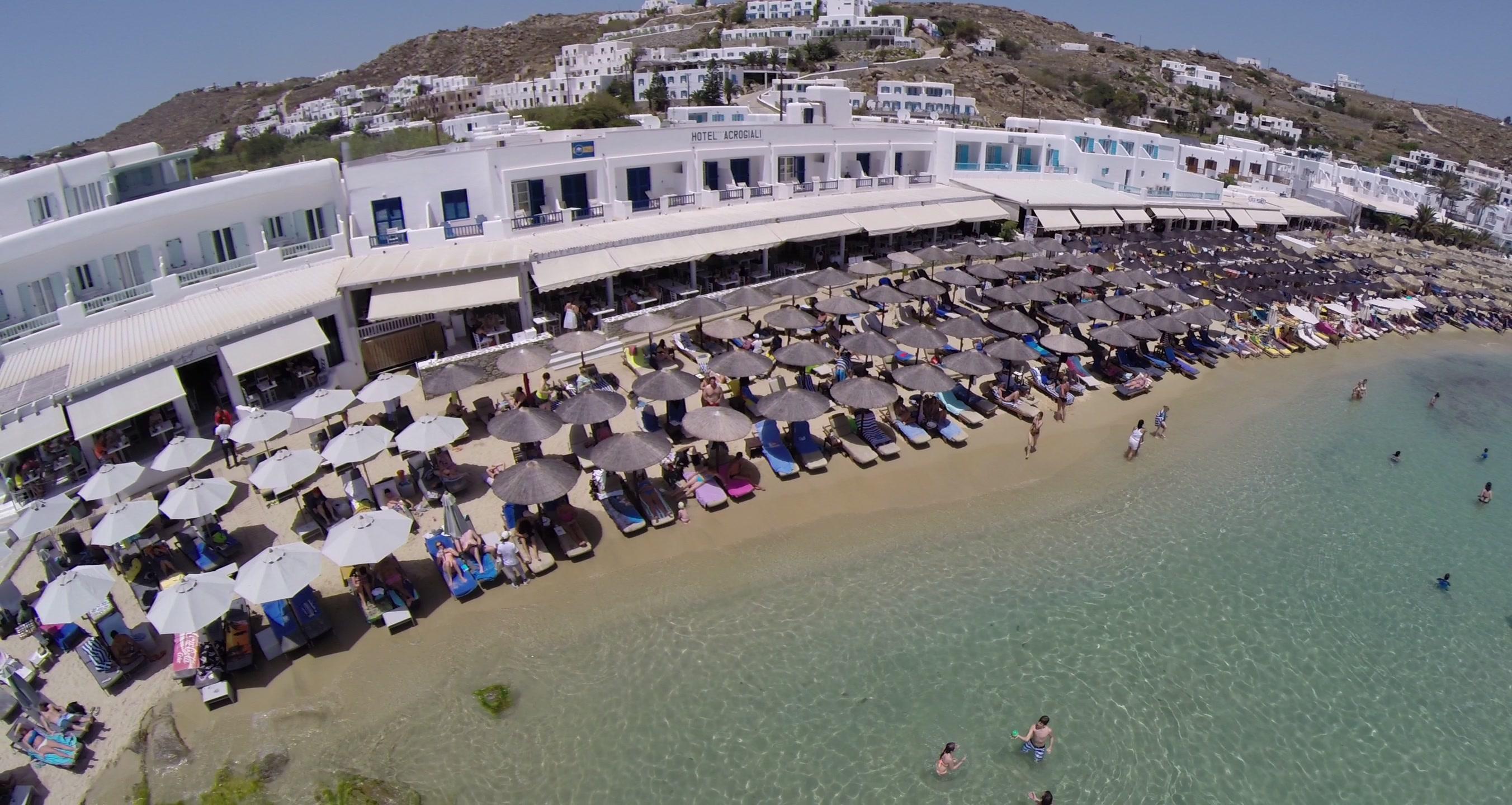 Acrogiali Beachfront Hotel Mykonos Platis Gialos Exterior foto