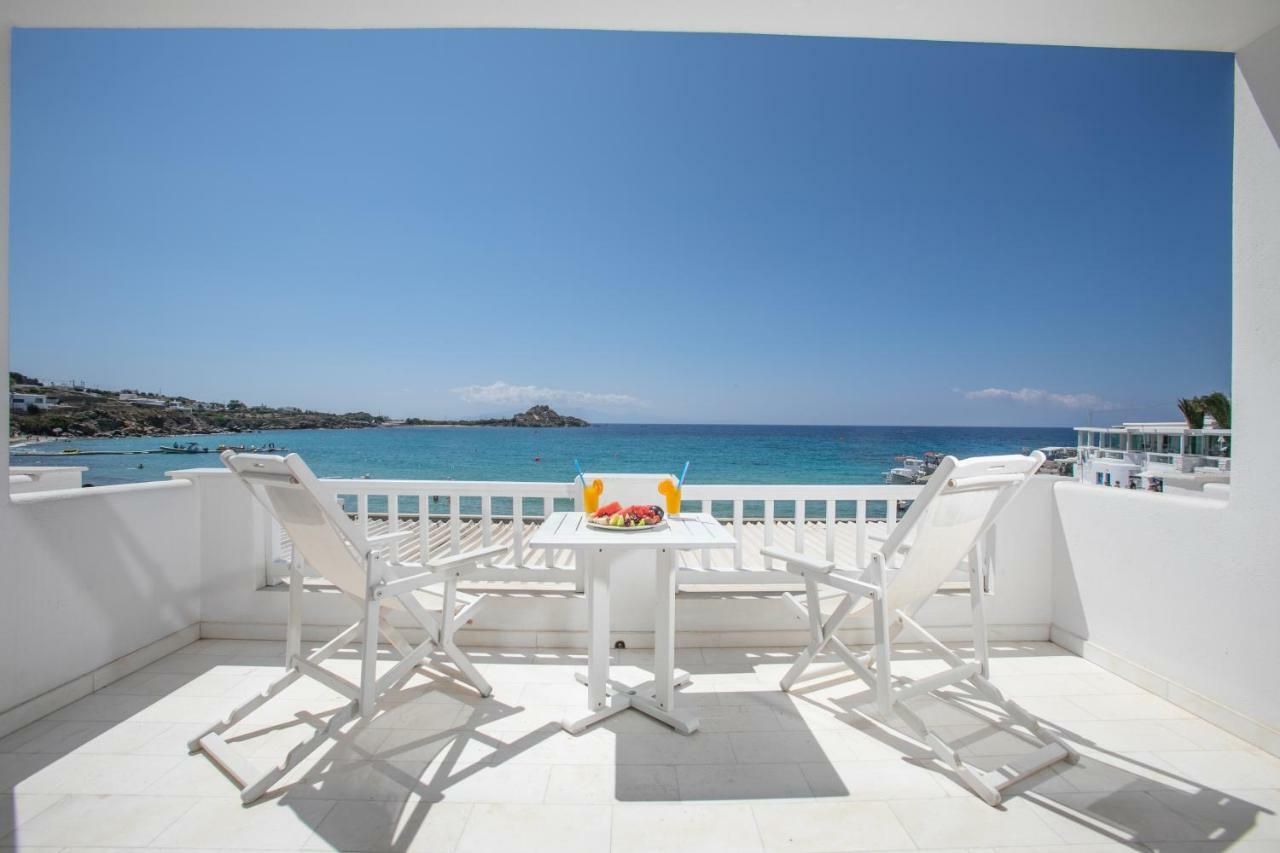 Acrogiali Beachfront Hotel Mykonos Platis Gialos Exterior foto